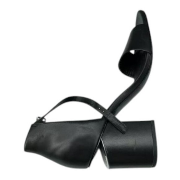 Alexander Wang Abby black leather block heel sandals size 6.5 - Picture 6 of 11